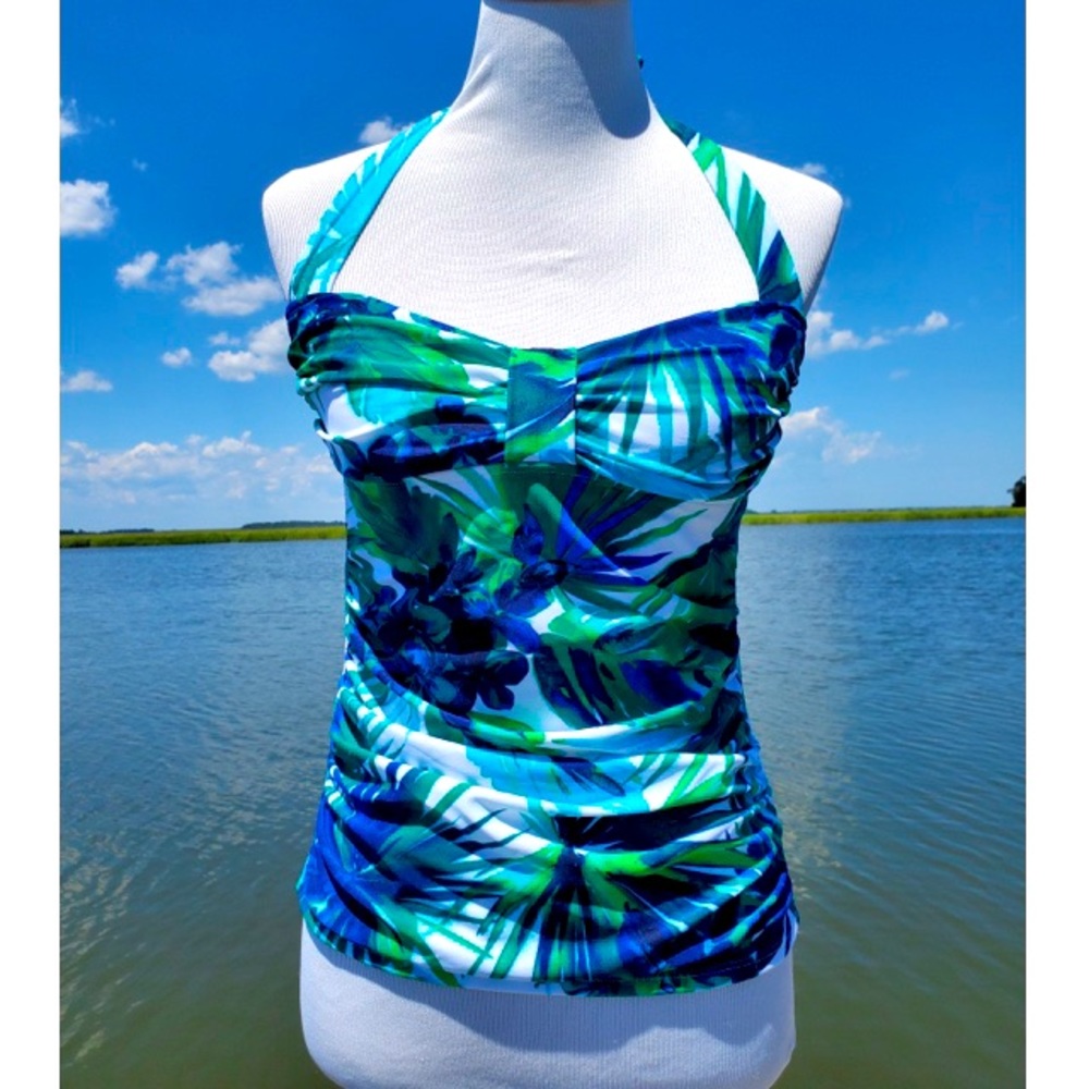 Tommy Bahama printed halter tie tankini